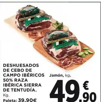 El Corte Inglés Deshuesado De Cebo De Campo Ibéricos 50% Raza Ibérica Sierra De Tentudía oferta