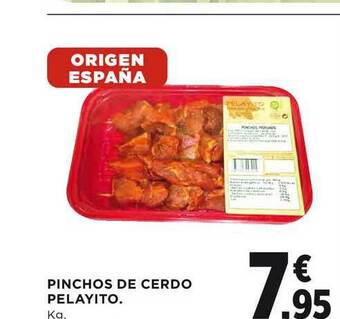 El Corte Inglés Pinchos De Cerdo Pelayito oferta