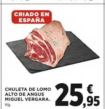 El Corte Inglés Chuleta De Lomo Alto De Angus Miguel Vergara oferta