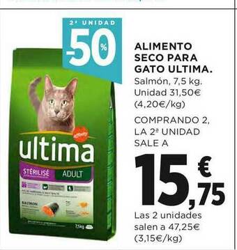 El Corte Inglés 2a Unidad -50% Alimento Seco Para Gato Ultima oferta