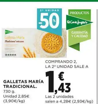 El Corte Inglés Galletas María Tradicional 730g oferta