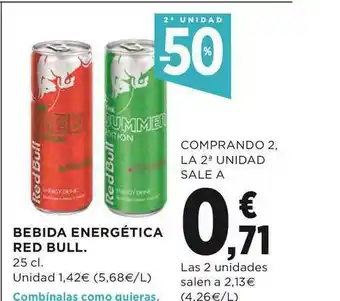 El Corte Inglés Bebida Energética Red Bull 25cl oferta