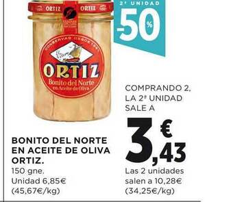 El Corte Inglés Bonito Del Norte En Aceite De Oliva Ortiz oferta