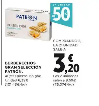 El Corte Inglés Berberechos Gran Selección Patrón oferta
