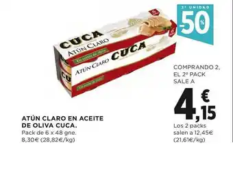 El Corte Inglés Atún Claro En Aceite De Oliva Cuca 6 x 48gne oferta