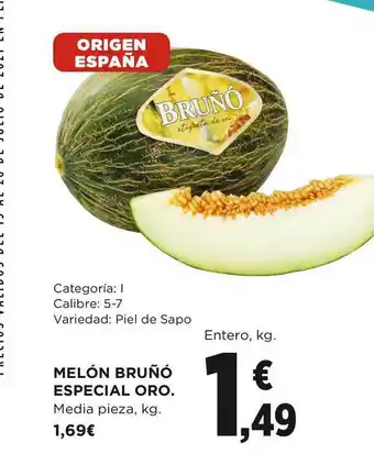 El Corte Inglés Melón Bruñó Especial Oro oferta