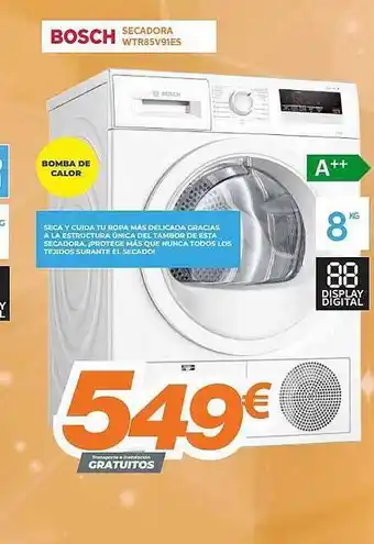 Pascual Martí Bosch secdora wtr85v91es oferta