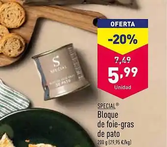 ALDI Special bloque de foie-gras de pato oferta