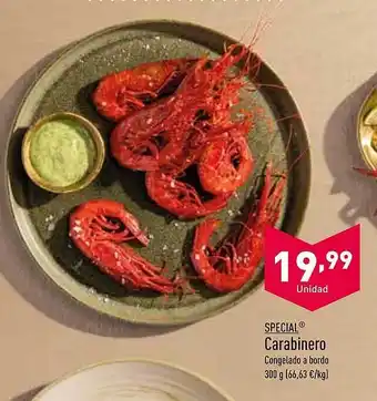 ALDI Special carabinero oferta