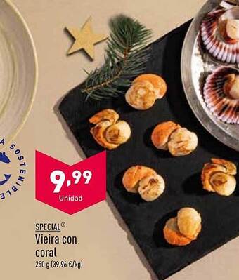 ALDI Special vieira con coral oferta