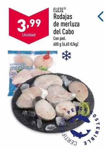 ALDI Flete rodajas de merluza del cabo oferta