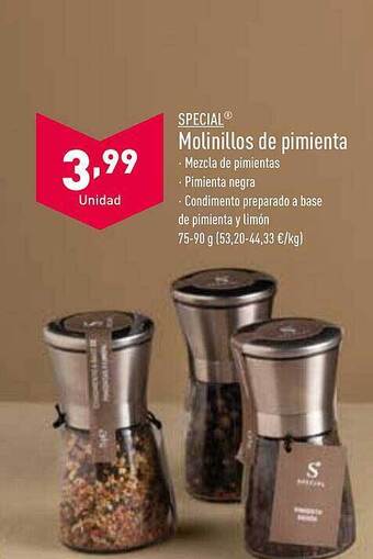 ALDI Special molinillos de pimienta oferta