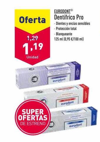ALDI Eurodont dentifrico pro oferta