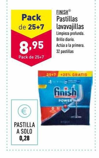 ALDI Finish pastillas lavavajillas oferta