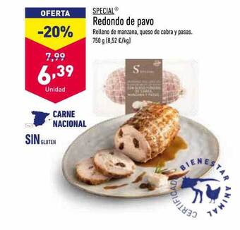 ALDI Special redondo de pavo oferta