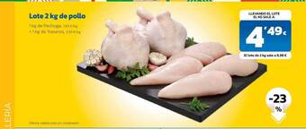 AhorraMas Lote 2 kg de pollo oferta