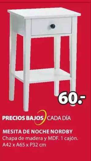 JYSK Mesita de noche nordby oferta