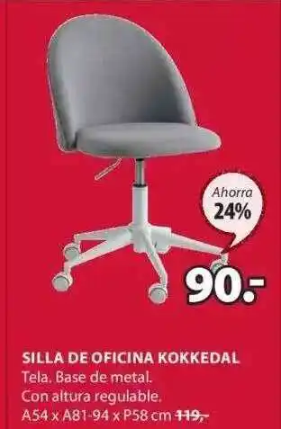 JYSK Silla de oficina kokkedal oferta