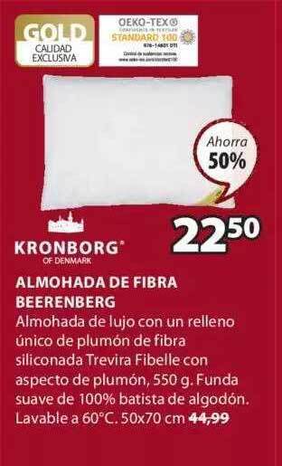 JYSK Kronborg almohada de fibra beerenberg oferta