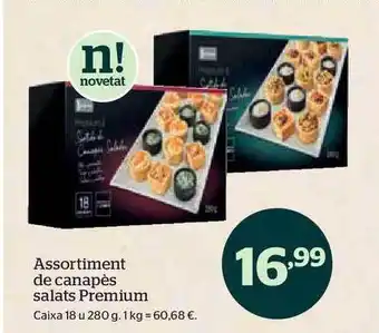 La Sirena Assortiment de canapès salats premium oferta