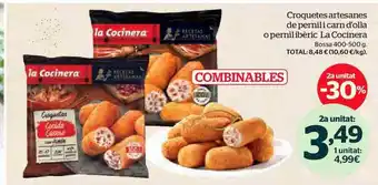 La Sirena Croquetes artesanes de pernil i carn d'olla o pernil ibèric la cocinera oferta