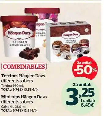 La Sirena 2a unitat -50% terrines häagen dazs minicups häagen dazs oferta