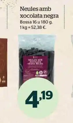 La Sirena Neules amb xocolata negra oferta