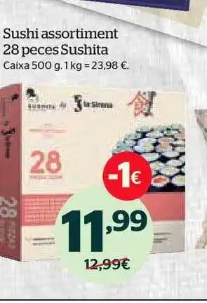 La Sirena Sushi assortiment oferta
