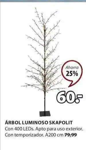 JYSK Árbol luminoso skapolit oferta