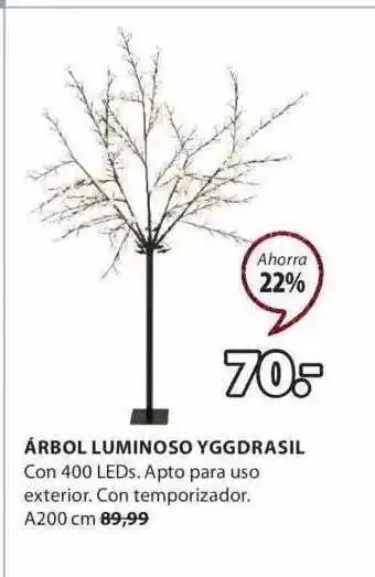 JYSK Árbol luminoso yggdrasil oferta