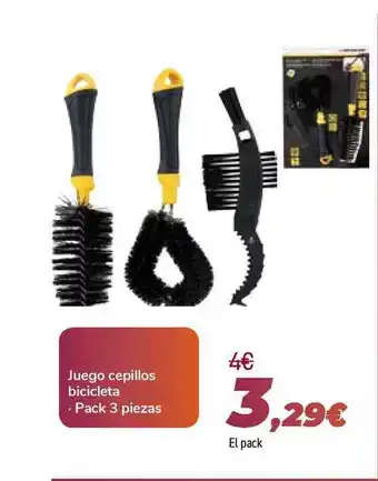 Carrefour Juego Cepillos Bicicleta oferta