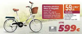 Carrefour Bicicleta Eléctrica Nilox J1 Plegable oferta