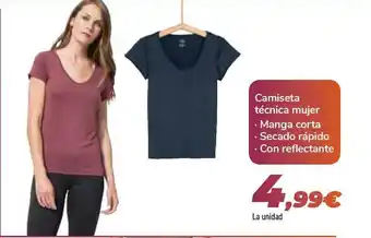Carrefour Camiseta Técnica Mujer oferta