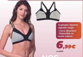 Carrefour Sujetador Deporte Algodón Mujer oferta