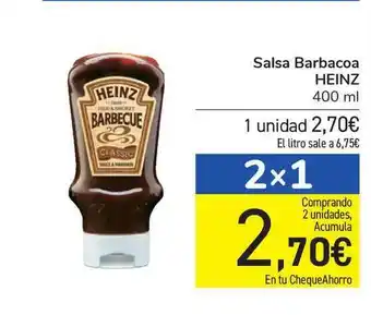 Carrefour Salsa Barbacoa Heinz 400ml oferta