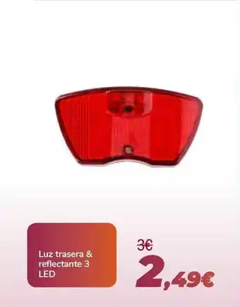 Carrefour Luz Trasera & Reflectante 3 Led oferta