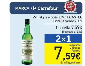 Carrefour Whisky Escocés Loch Castle 70cl oferta