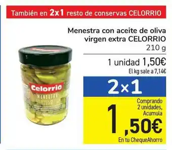 Carrefour Menestra Con Aceite De Oliva Virgen Extra Celorrio 210g oferta