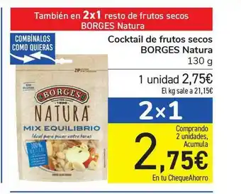 Carrefour Cocktail De Frutos Secos Borges Natura 130g oferta