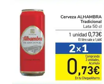 Carrefour Cerveza Alhambra Tradicional 50cl oferta