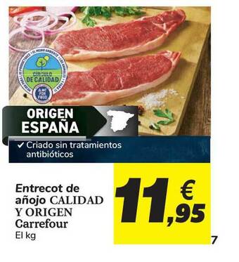 Carrefour Entrecot De Añojo Calidad Y Origen Carrefour oferta