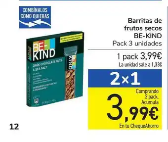 Carrefour Barritas De Frutos Secos Be-kind oferta