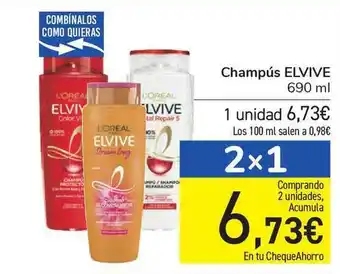 Carrefour Champús Elvive 690ml oferta