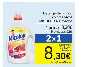 Carrefour Micolor Detergente Líquido Colores Vivos oferta