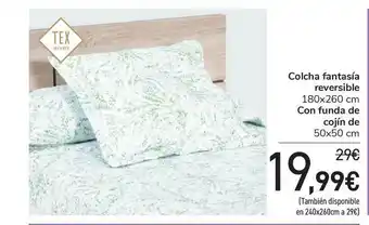 Carrefour Colcha Fantasía Reversible Con Funda De Cojín oferta