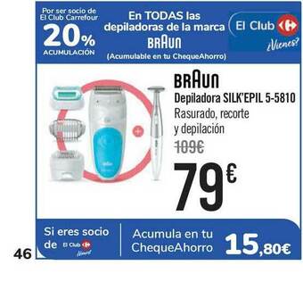 Carrefour Braun Depiladora Silk'epil 5-5810 oferta