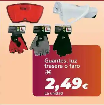 Carrefour Guantes Luz Trasera O Faro oferta