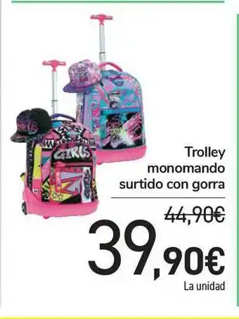 Carrefour Trolley Monomando Surtido Con Gorra oferta