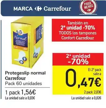 Carrefour Protegeslip Normal Carrefour oferta