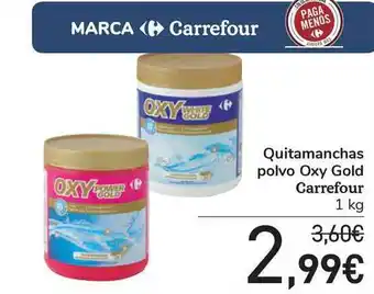 Carrefour Quitamanchas Polvo Oxy Gold Carrefour 1kg oferta